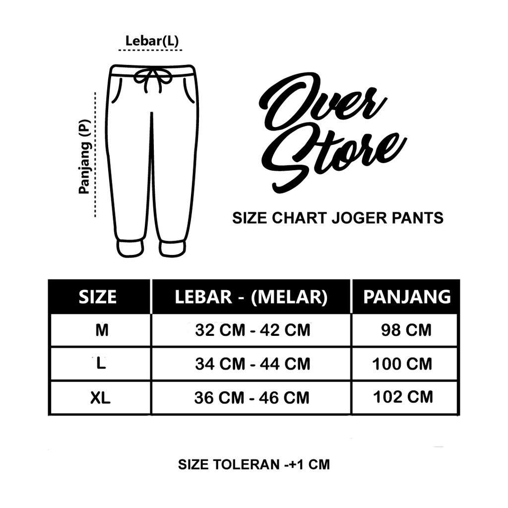 Jogerpant ( Panjang )  Sweatpant Celana Pendek / celana