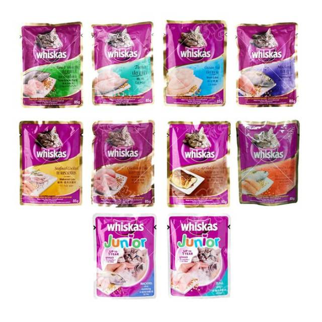 Makanan Kucing / Cat Food WHISKAS POUCH 85 GRAM ALL VARIANT MURAH