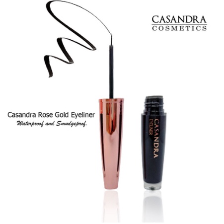 Casandra Eyeliner Liquid Waterproof | Rose Gold 5 ml