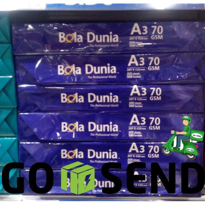 

KHUSUS GOSEND BOLA DUNIA Kertas Fotocopy A3 70 Gram Paper Print