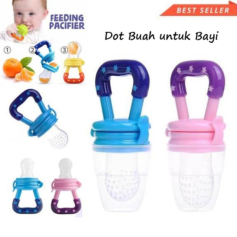 BEAUTY JAYA - COD - Empeng Bayi / Dot Bayi - Empeng Buah Dot Buah Baby Fruit Pacifier BPA Free Varian Warna - 1 Pc