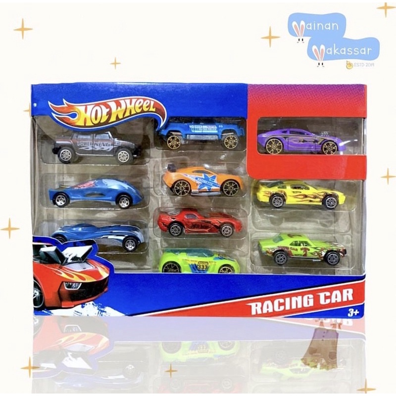 HOT WHEELS RACING CAR ISI 10pcs