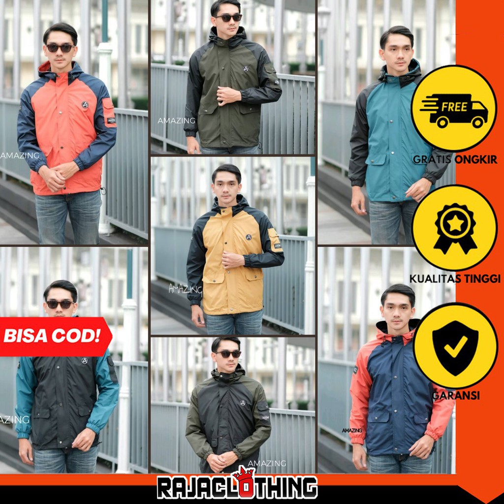 RCL - JAKET PARKA RAGLAN AMAZING PRIA - JAKET COWOK KEREN L.XL