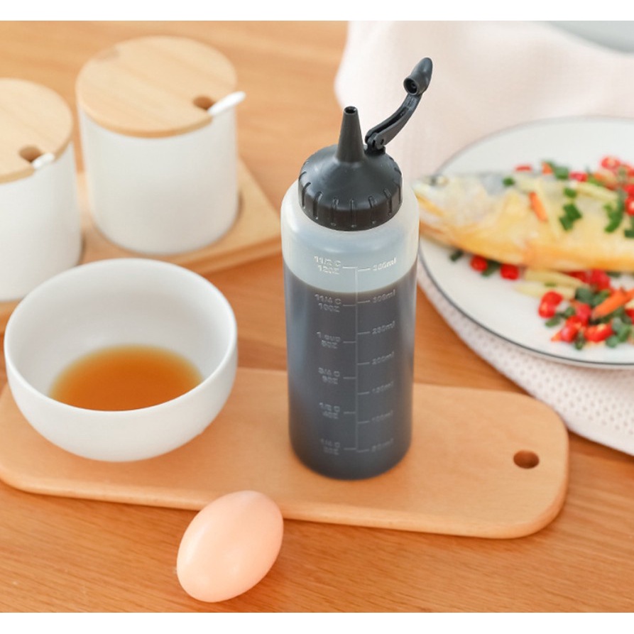 175ml/350ml Plastic Sauce Squeeze Bottle with Leak-free lid