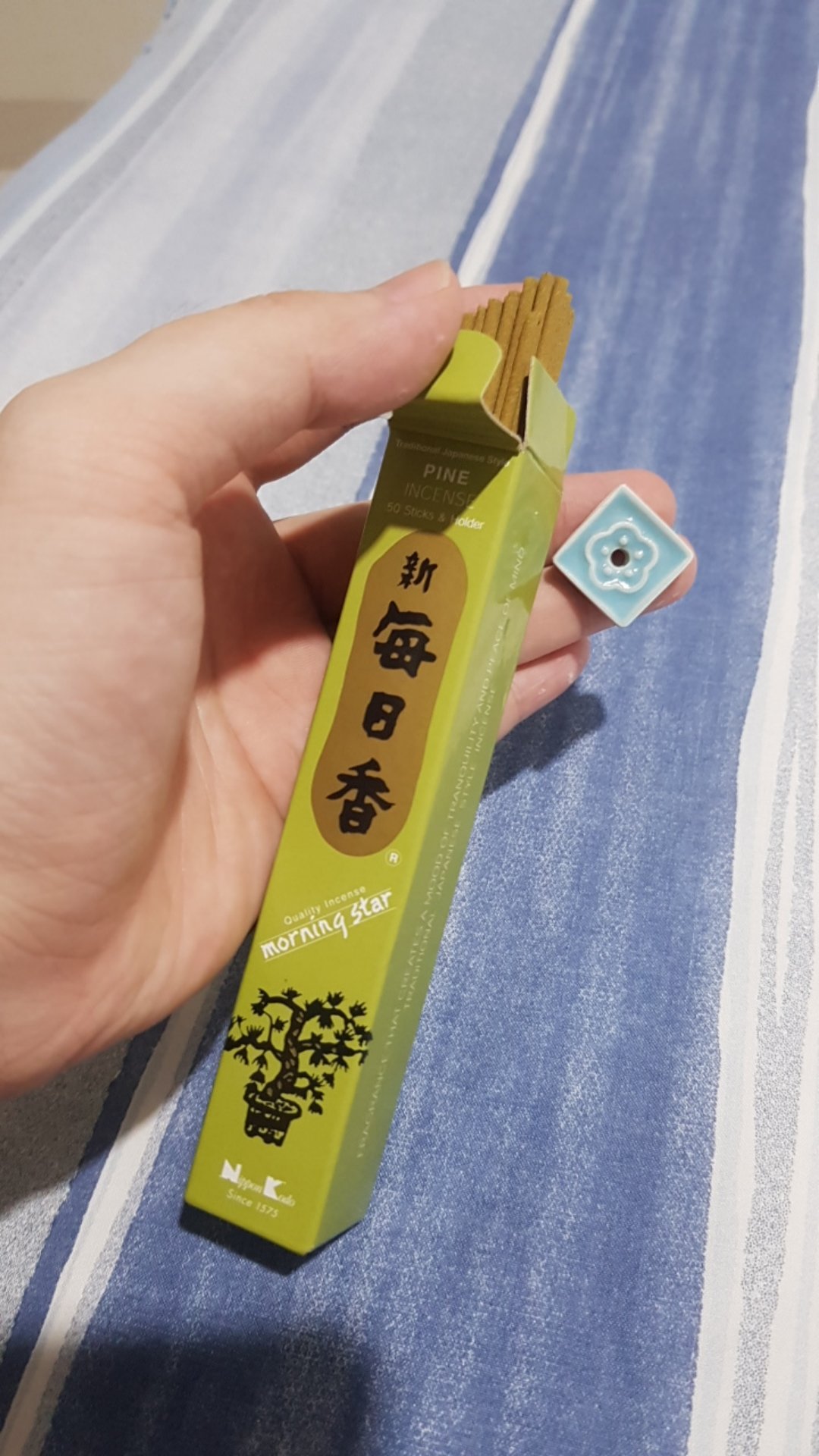 Dupa/hio Jepang Wangi Harum Aromaterapi Nippon Kodo Morning Star 50 Sticks Pine