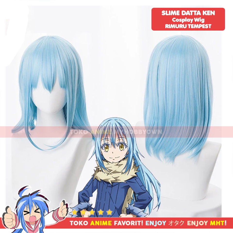 Wig Rambut Palsu Cosplay Anime Slime Shittara Datta Ken : Rimuru Tempest
