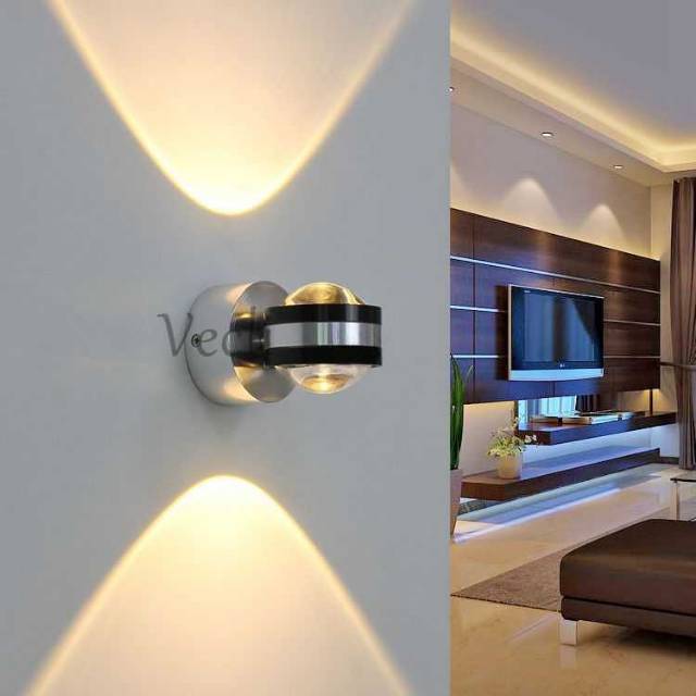 KR Lampu Hias Dinding Minimalis Wall Lamp LED 6W Warm White