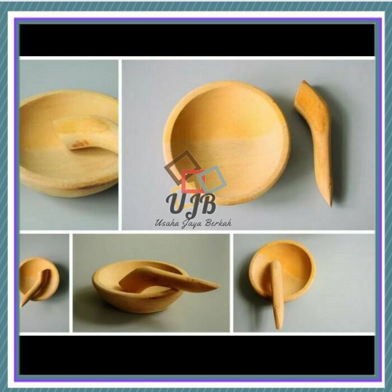 Cobek Kayu Cobek ulegan kayu 20cm