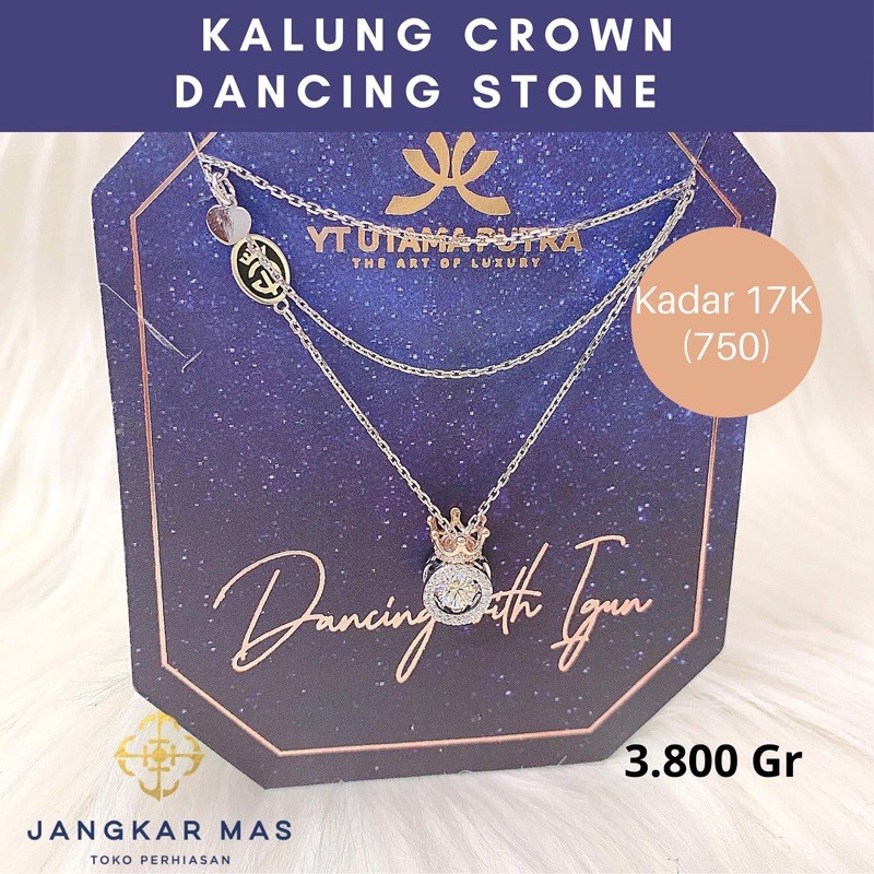 Kalung Dancing Stone Igun Crown Mahkota DS 17K/ kalung dancing ivan gunawan