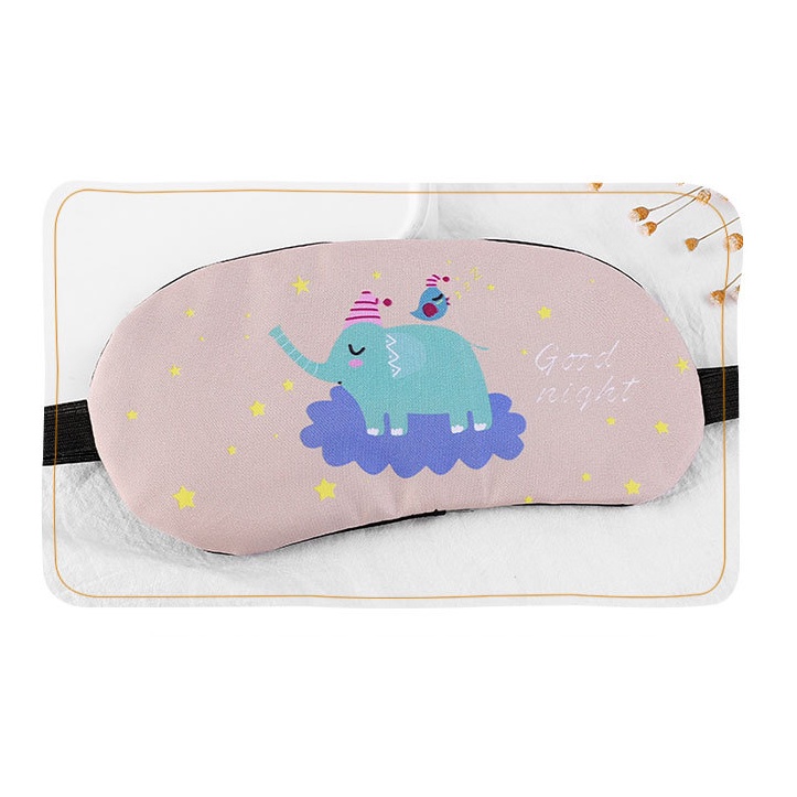 Penutup Mata eye cover mask kacamata anak motif hewan Untuk Tidur Gel Biru Dingin lucu masker mata sleeping mask