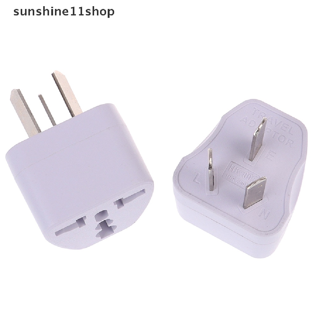 Sho Adapter Power Plug USA EURO Asia Ke AU 3 Pin Universal Untuk Travel