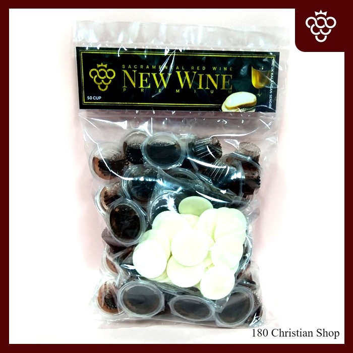 

Anggur Perjamuan Kudus Premium Cup + Hosti - Isi 50 cup