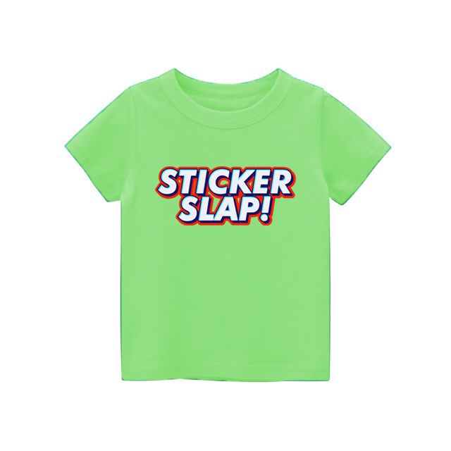 Kaos anak STICKER SLAP kaos anak untuk usia 1-8 tahun