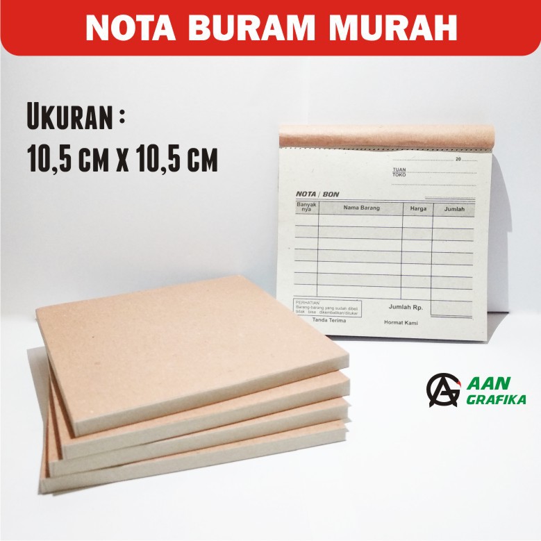 

NOTA PENJUALAN KERTAS BURAM KECIL
