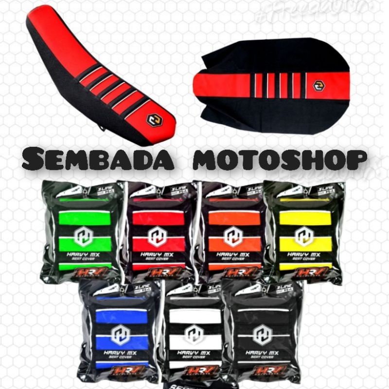 Cover Kulit Sarung Jok KLX CRF KTM KX YZ WR HRV Seat Jok Trail Supermoto Enduro KLX 150 BF DT CRF WR