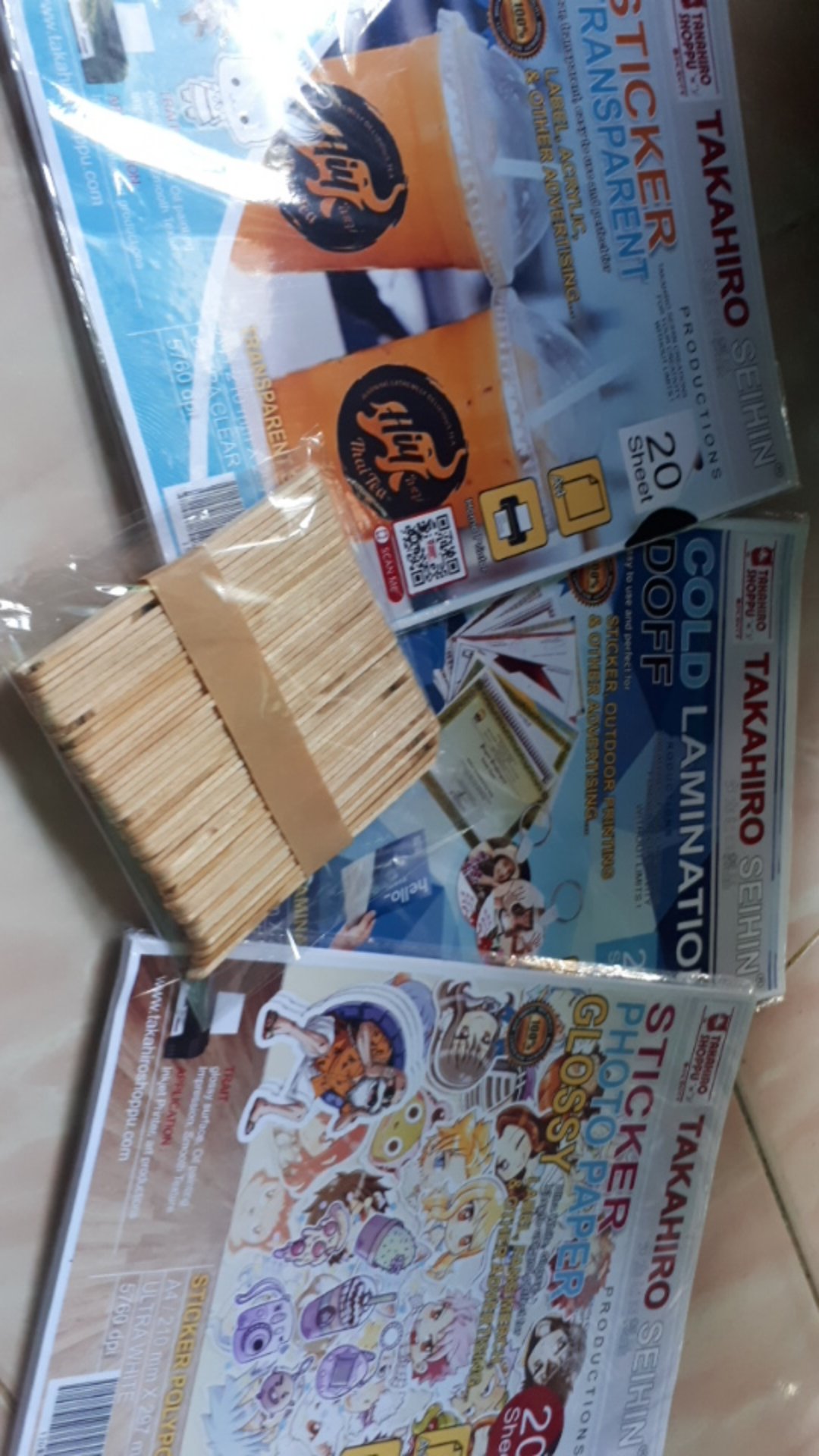 Stick Es Krim Panjang Polos