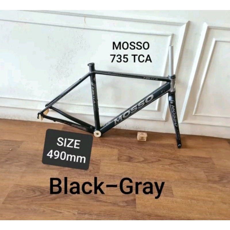 LENGKAP &amp; TERMURAH !!! FRAME BALAP ROADBIKE MOSSO RANGKA SEPEDA ROAD BIKE MOSO