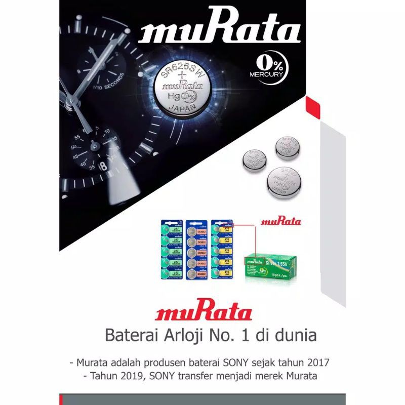 BATERAI 626 MURATA ORIGINAL JAPAN  baterai jam tangan