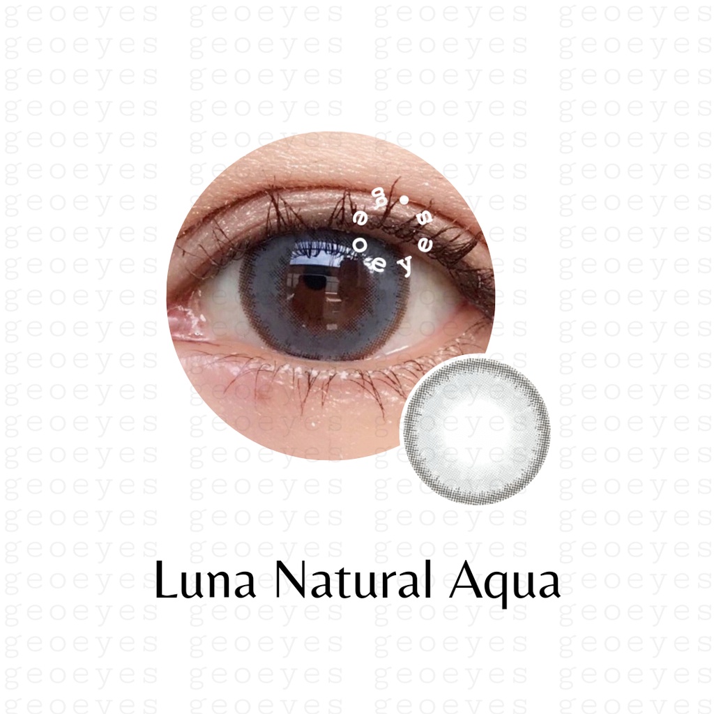 GEOEYES - Softlens EOS Luna Natural AQUA Light Gray (Abu-abu)