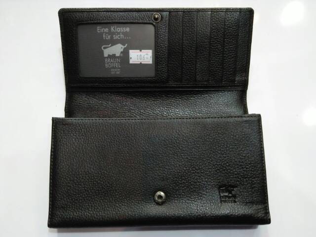 Dompet banyak ruang BB 106 kulit asli panjang lipat