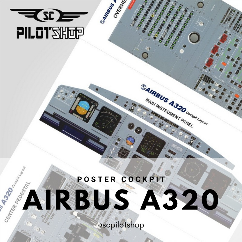 Poster Cockpit Airbus A320 Shopee Indonesia