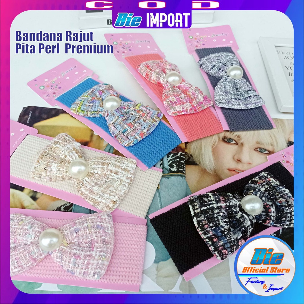 Bandana Anak Korea Pita Motif Premium Impor Best Seller