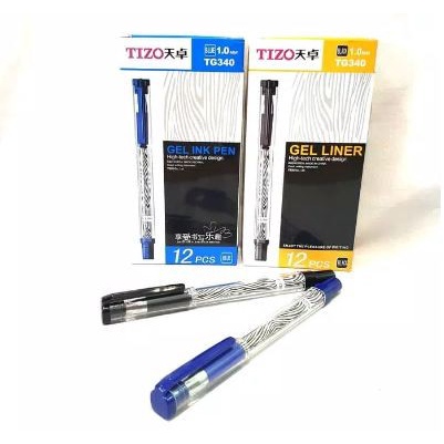 

Pulpen Pen TIZO GEL INK PEN (1.0) TG340 Hitam Biru Bolpen Murah