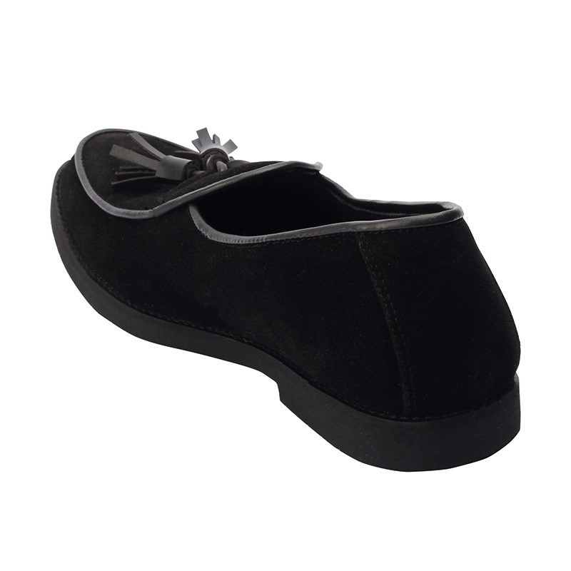 BOSSA BLACK - Sepatu Loafers Kasual Loafers Kulit Klasik Formal Kerja Kuliah Pria/Cowok - Loafer