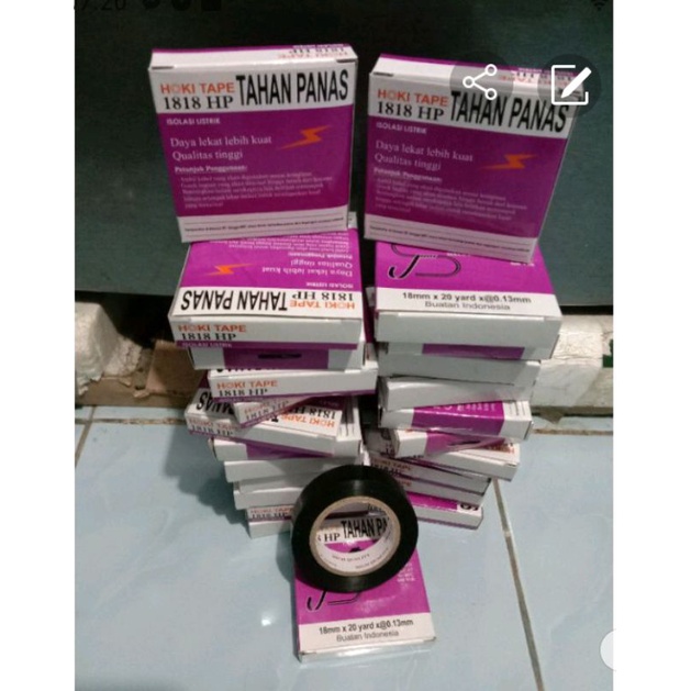 isolasi kabel tahan panas 3/4&quot; x 20 yards