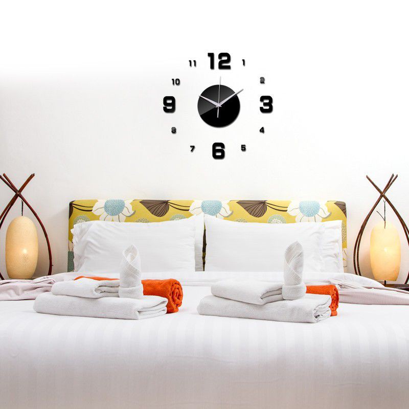Jam Dinding DIY Unik Quartz Wall Clock Creative Dekorasi Interior-4