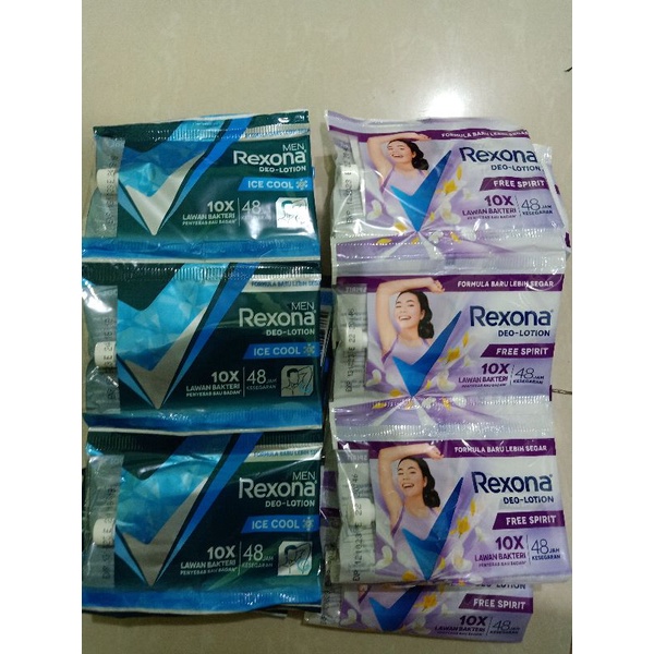 rexona rentengan isi 12pcs untuk pria dan wanita