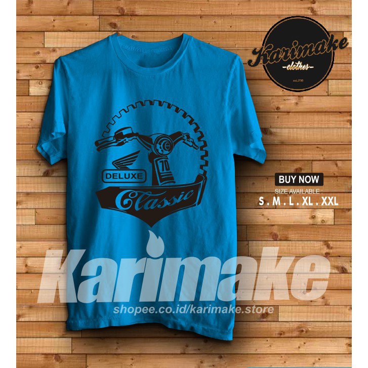 original Kaos Baju Motor Honda C70 Classic Kaos Otomotif - Karimake kapake  -mitra
