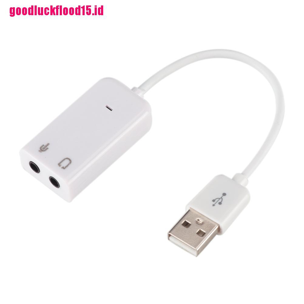 {LUCKID}New USB 7.1 Sound Card External Independent Computer Desktop With Cable Free Drive