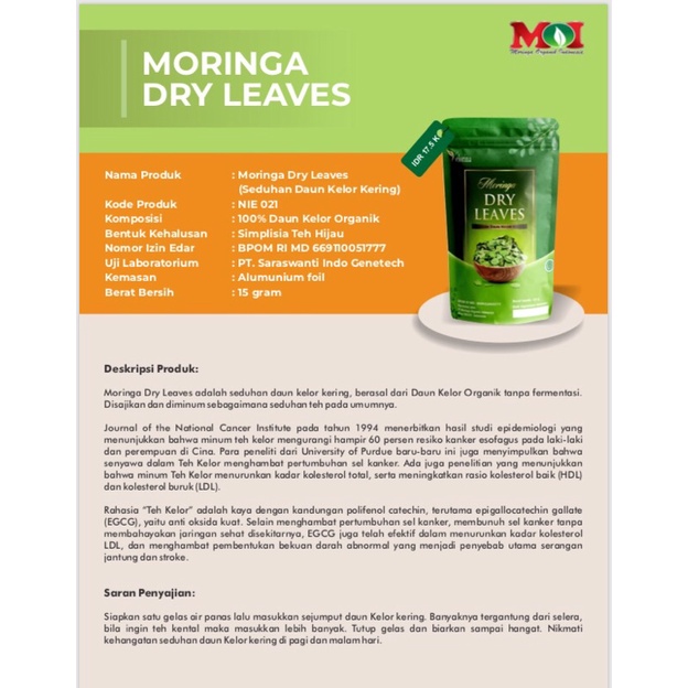 

moringa dry leaves(seduhan daun kelor kering)