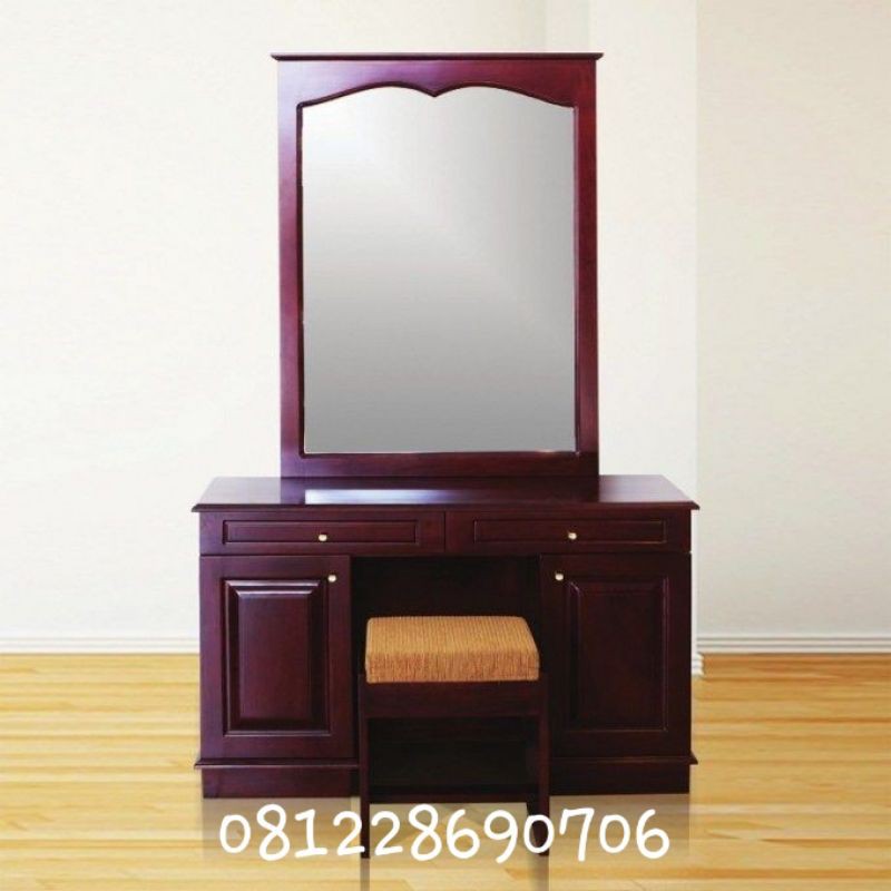 meja tolet rias meja rias kaca meja cermin kaca