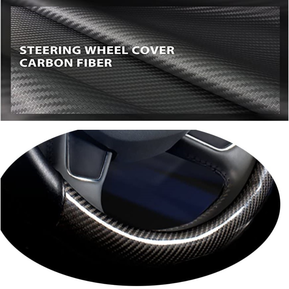 Sarung stir Cover Setir Gentleman Design &amp; Premium Quality Carbon V