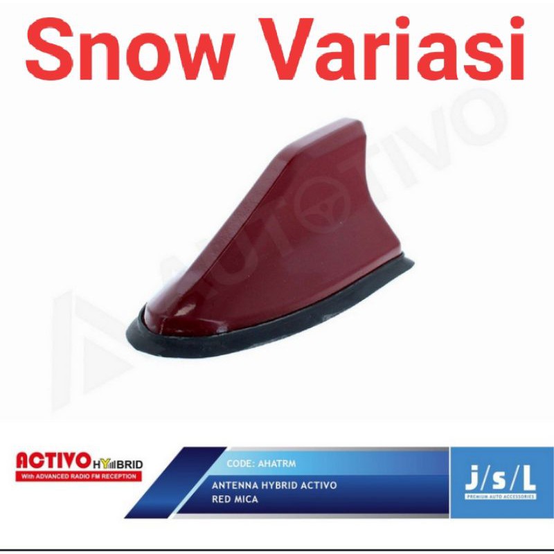 Antena Mobil Sirip Hiu Sharkfin Hybrid Activo Sharkfin merah mika JSL