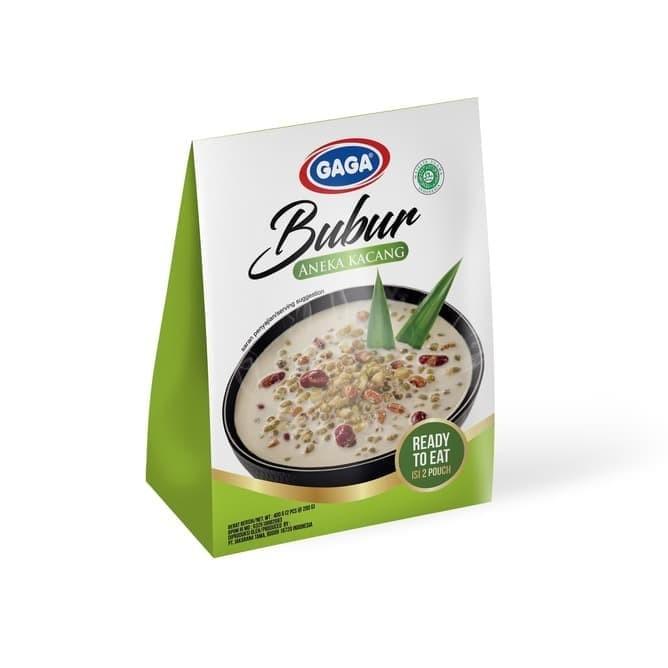 

Gaga Bubur Aneka Kacang Paket 5 Packs (10 Pouch) - Menu Instan