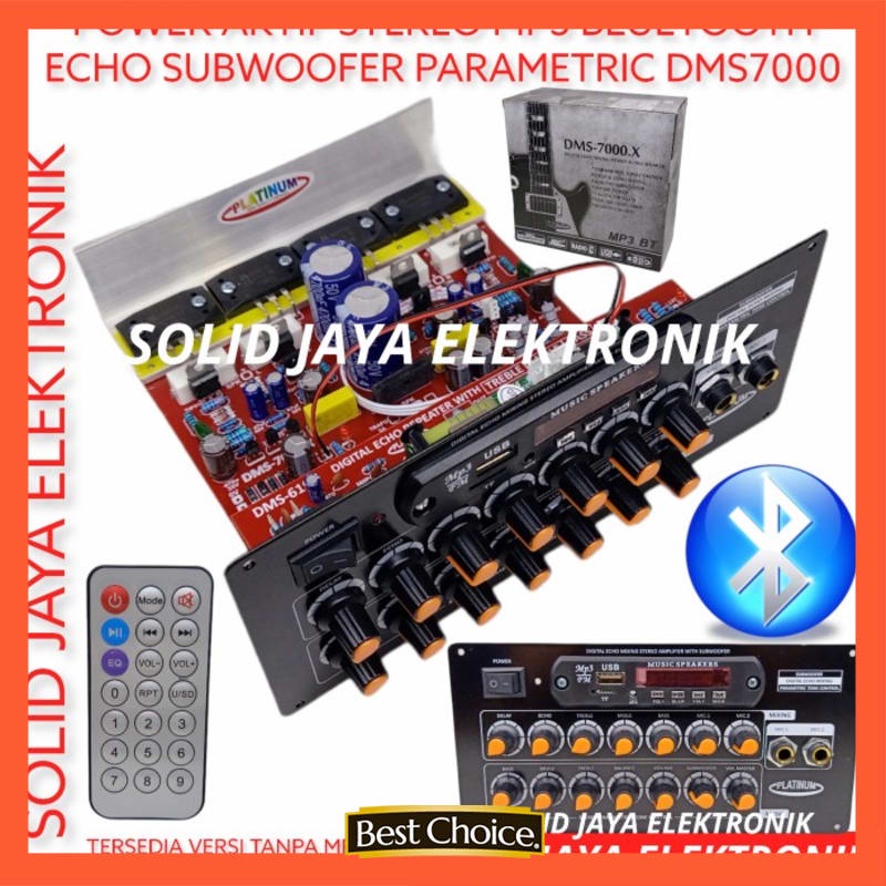 KIT POWER SPEAKER AKTIF ACTIVE MP3 BLUETOOTH SANKEN DMS-7000 X .X