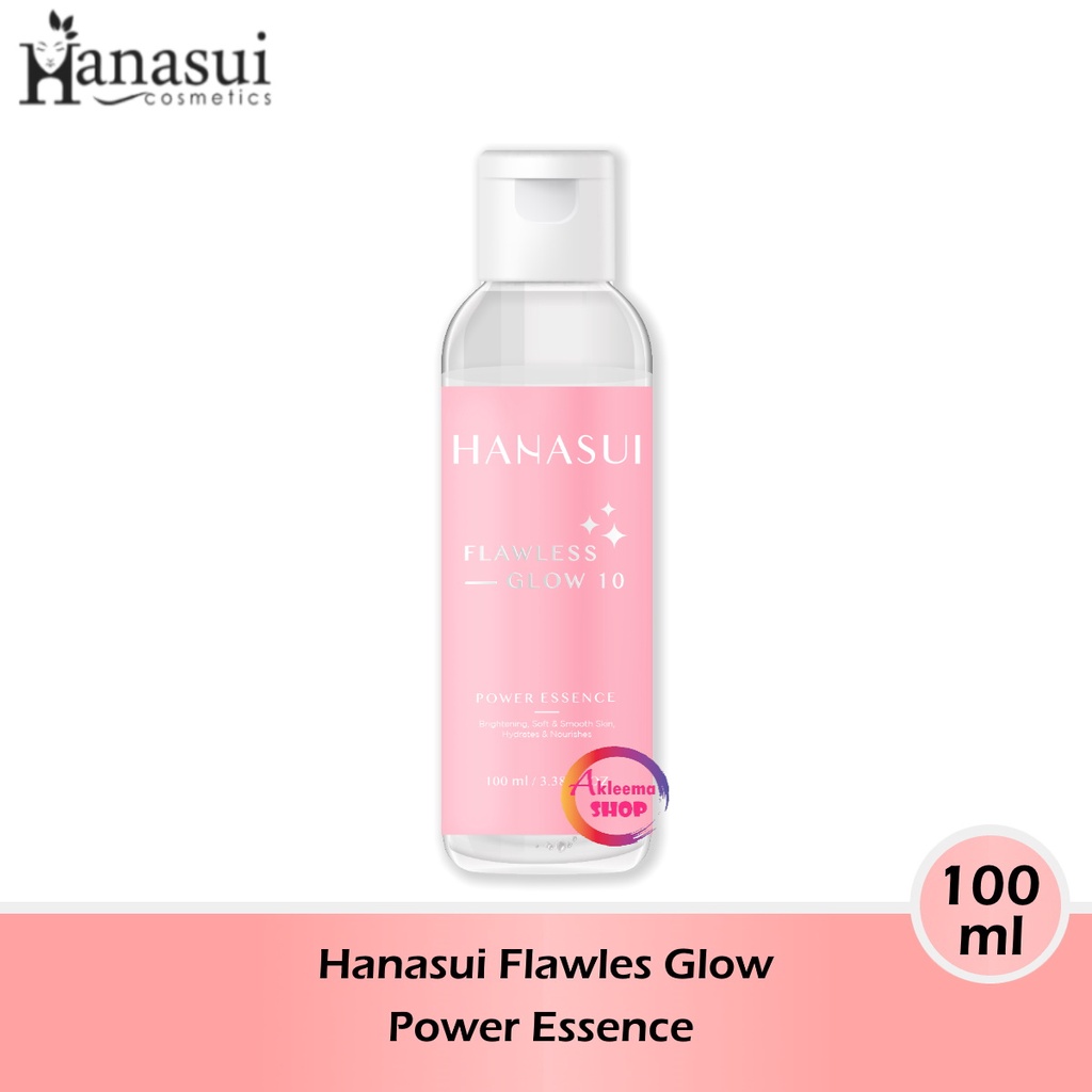 Paket Hanasui Flawless Glow 6pcs (day cream 15gr+night cream 15gr+serum biru 20ml+Micellar 100ml+essence 100ml+cleanser 60gr)