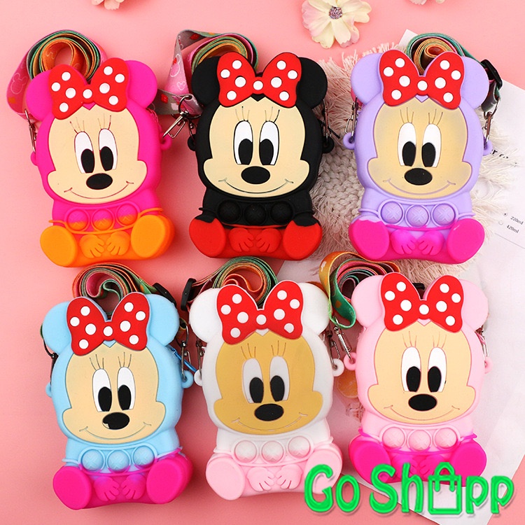 Tas Pop it Anak Karakter Mickey Import - Tas Anak Pop It Terbaru - Tas Selempang Anak Karakter Lucu - Tas Anak Lucu - Tas Anak Import [JL19]