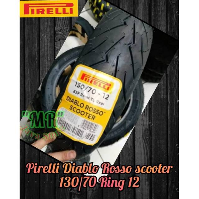 pirelli Diablo Rosso Scooter 130/70 Ring 12 Ban vespa sprint scoopy