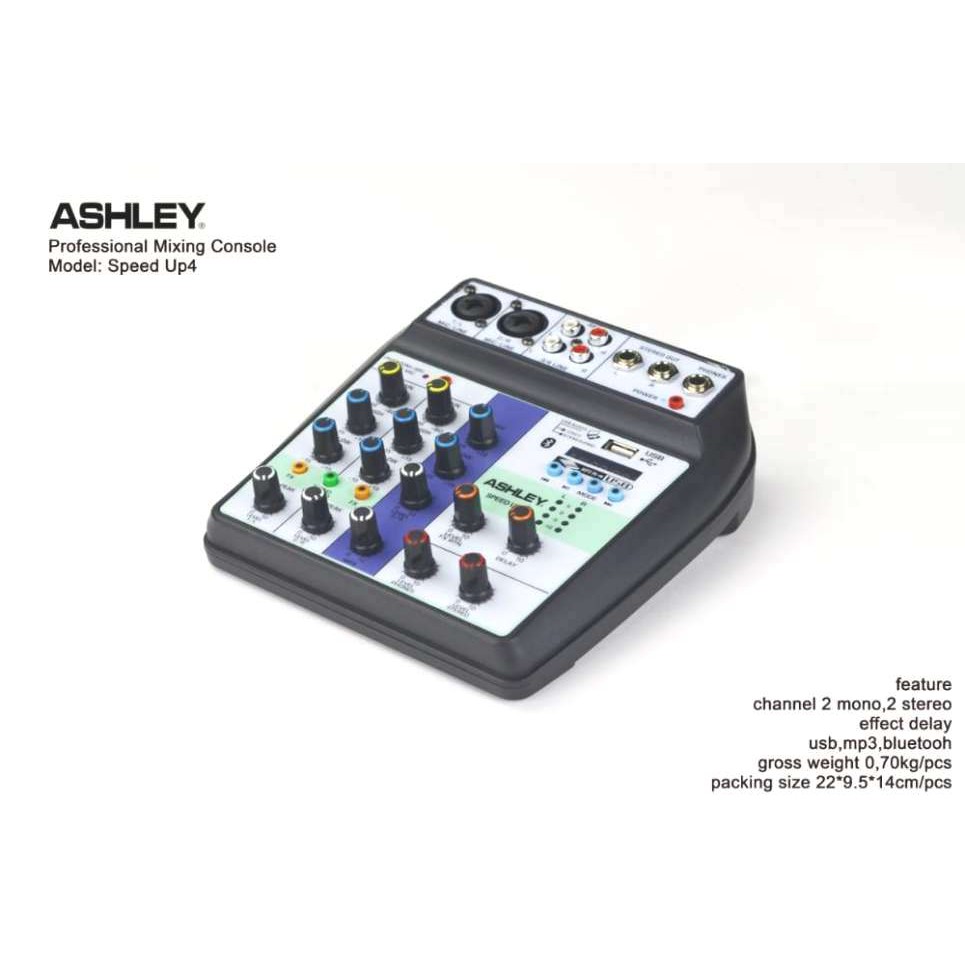 MIXER ASHLEY 4 CHANNEL ASHLEY SPEED UP4 ORI USB.Bluetooth