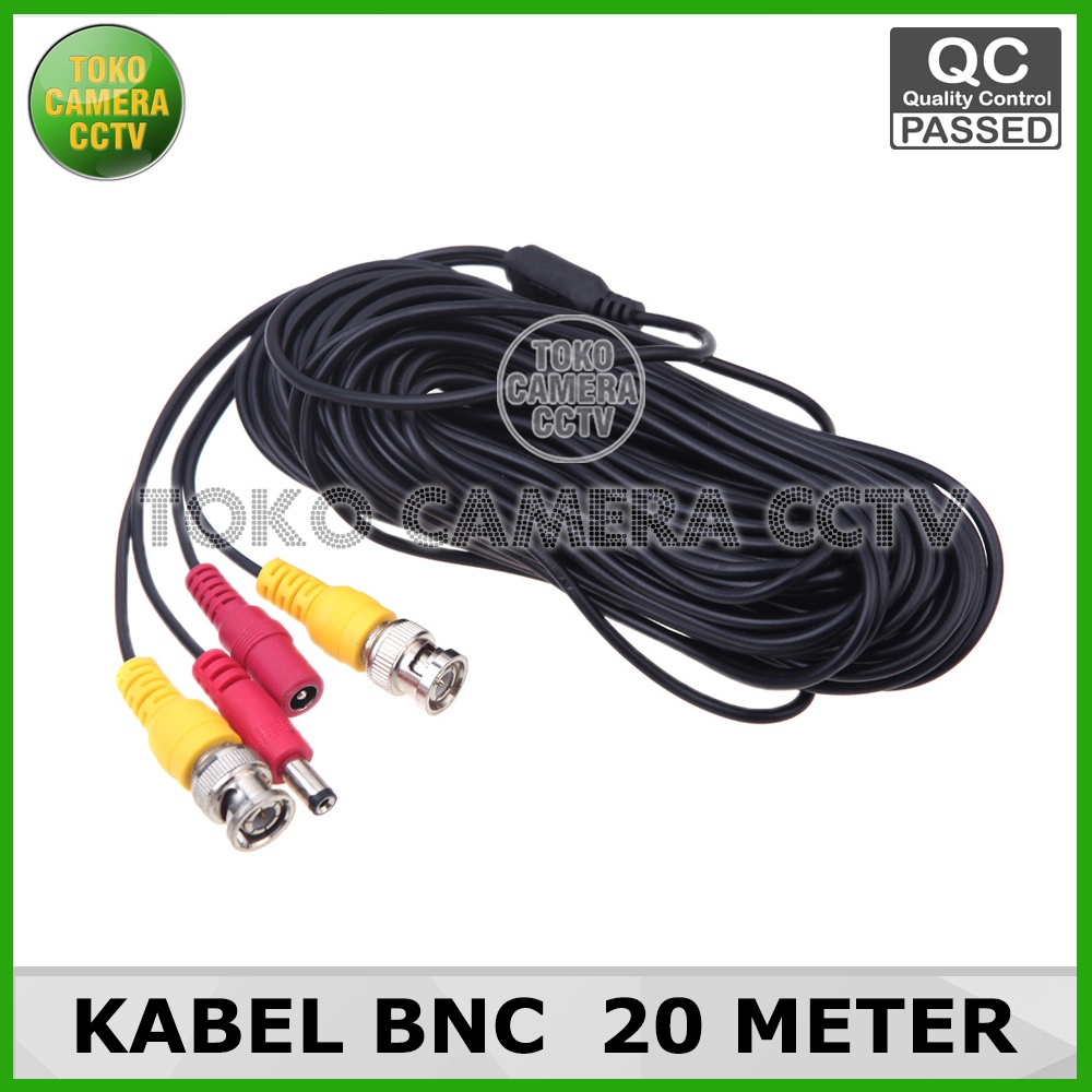 Kabel CCTV 20 Meter Kabel BNC Siap Pakai