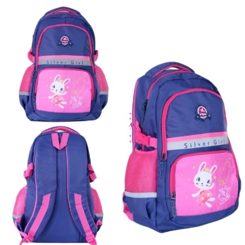 Tas Ransel Anak Sekolah Silver Girl MagicLove By Alto 100% Original