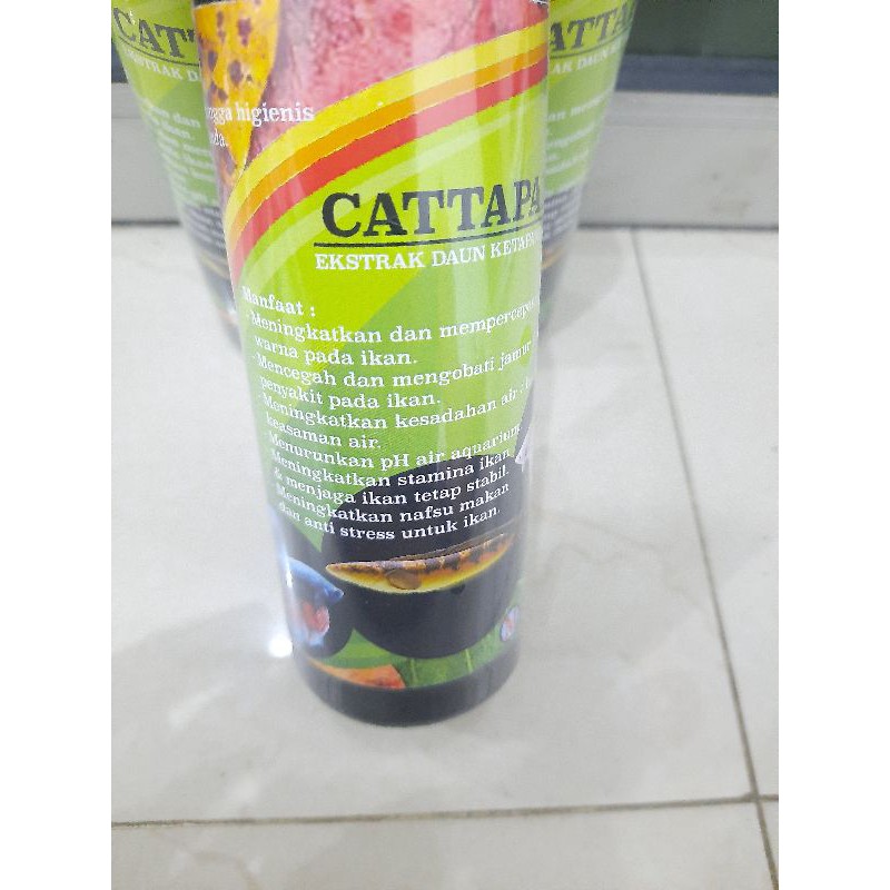 Vitamin ikan CUPANG EXTRA DAUN KETAPANG MERAH CATTAPANG 250ML