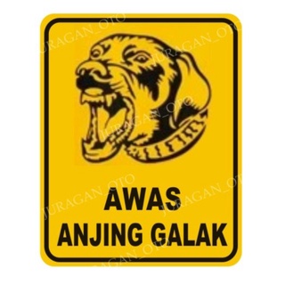 Jual Rambu Awas Anjing Galak | Shopee Indonesia