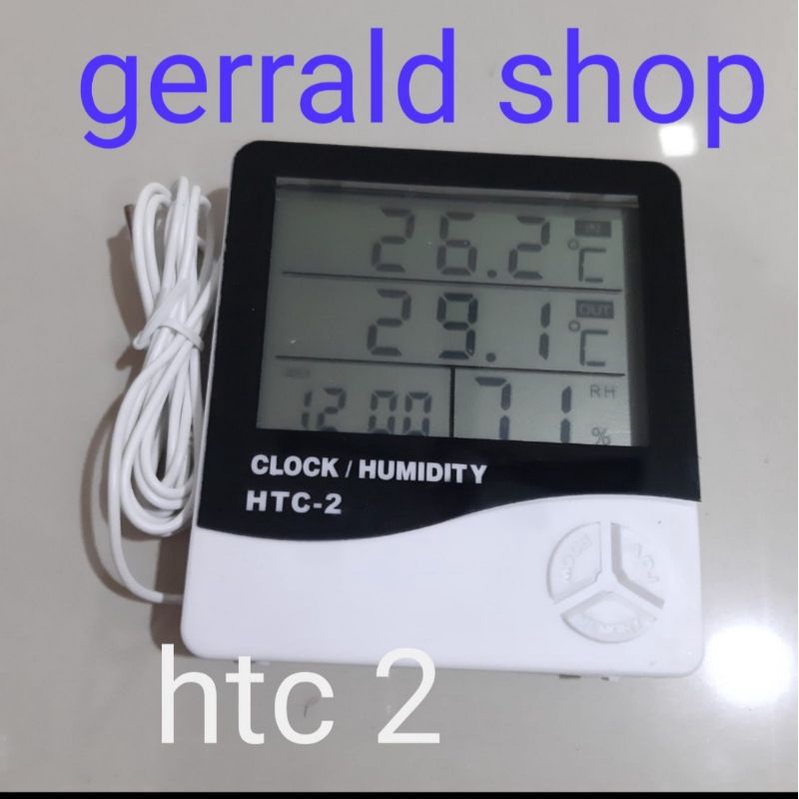 ALAT PENGUKUR SUHU HTC 2 (DUA) KELEMBAPAN RUANGAN/RUMAH WALET TEMPERATURE