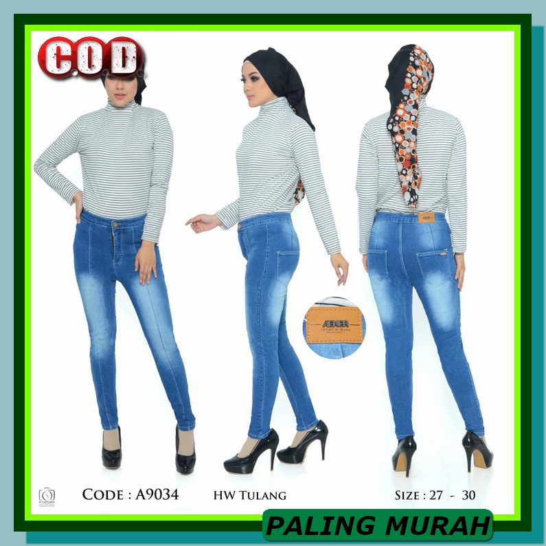 Celana Jins Cewek Kekinian Jeans Levis Import Distro Vv303 Bjd -  SS501 Celana Panjang Highwaist Jea