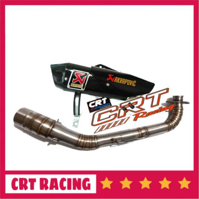 Knalpot Nmax Aerox155 - Knalpot Racing Akrapovic Tameng Nmax Aerox155